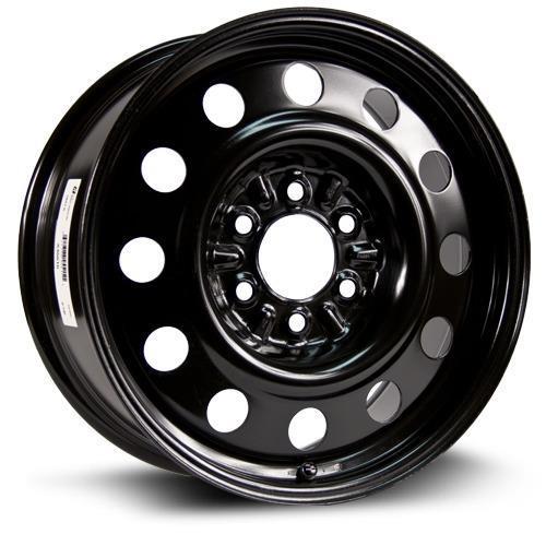 16X6.5 5X100 STEEL WHEEL CB57.1 40MM GLOSS BLACK X41657 – Masters Tire