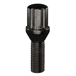 14X1.25 Spline Bolt Shank:28MM Black Chrome